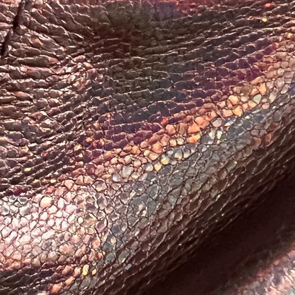 The Storehouse Flats Geaux Gunmetal Rainbow Sparkly Leather Ballet Flat Sz 11 - Picture 8 of 12